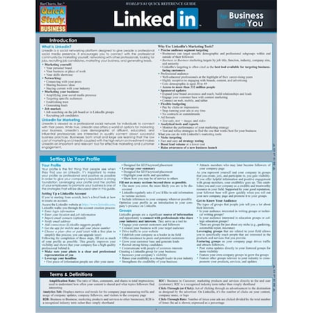 Barcharts Linkedin For Business & You Quickstudy Easel 9781423225911